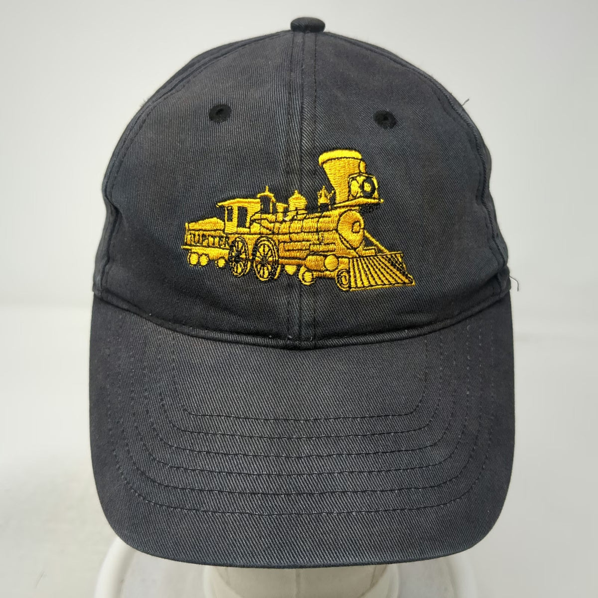 Ultra Club Baseball Cap Black One Size Jupiter Locomotive FMCA Golden Spike Hat
