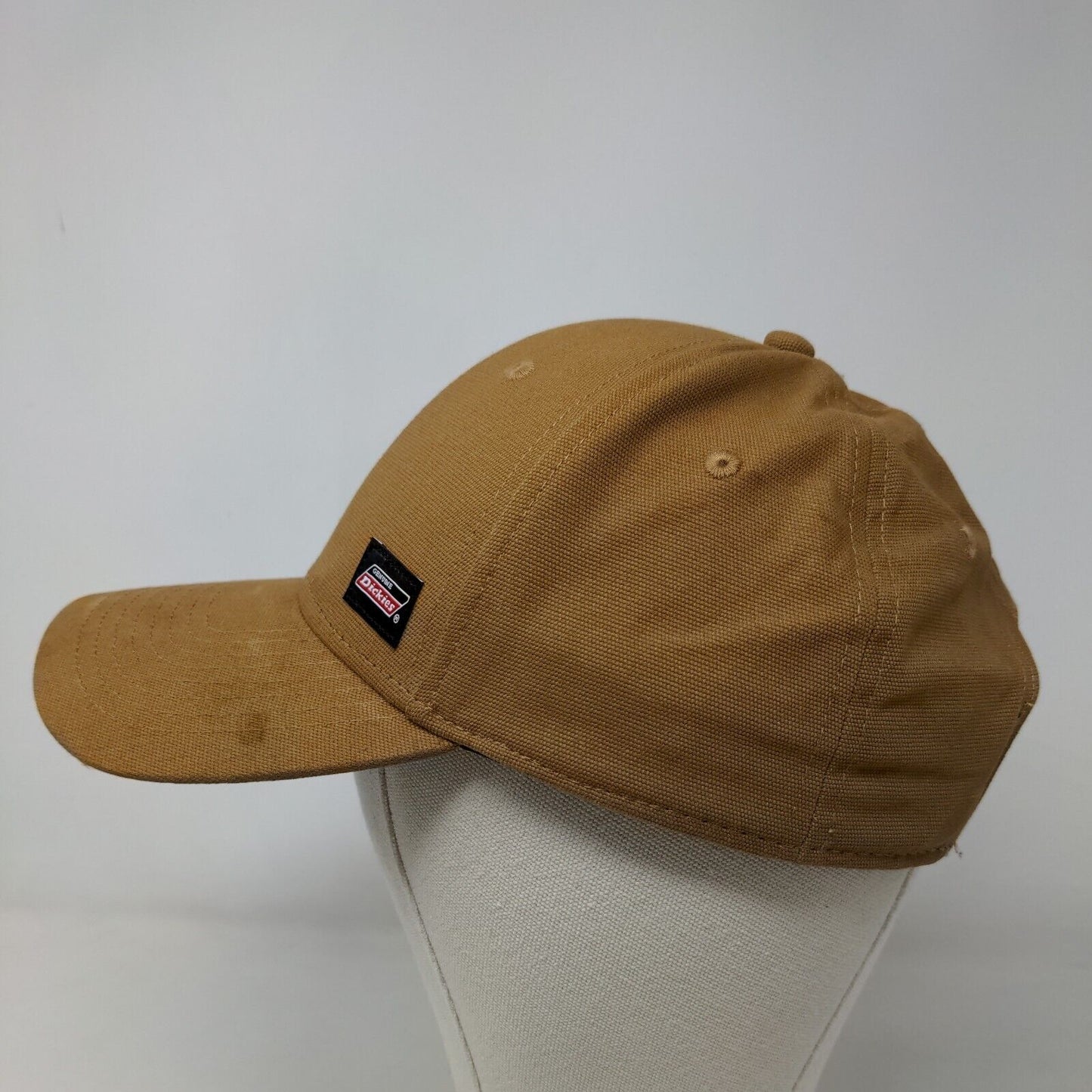 Dickies Men's Snapback Hat Tan Size OS Blank Patch Logo 100% Cotton