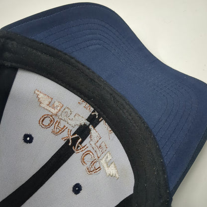 Vibrate Oaxaca Mexico Embroidered Blue One Size Baseball Cap Strapback Hat
