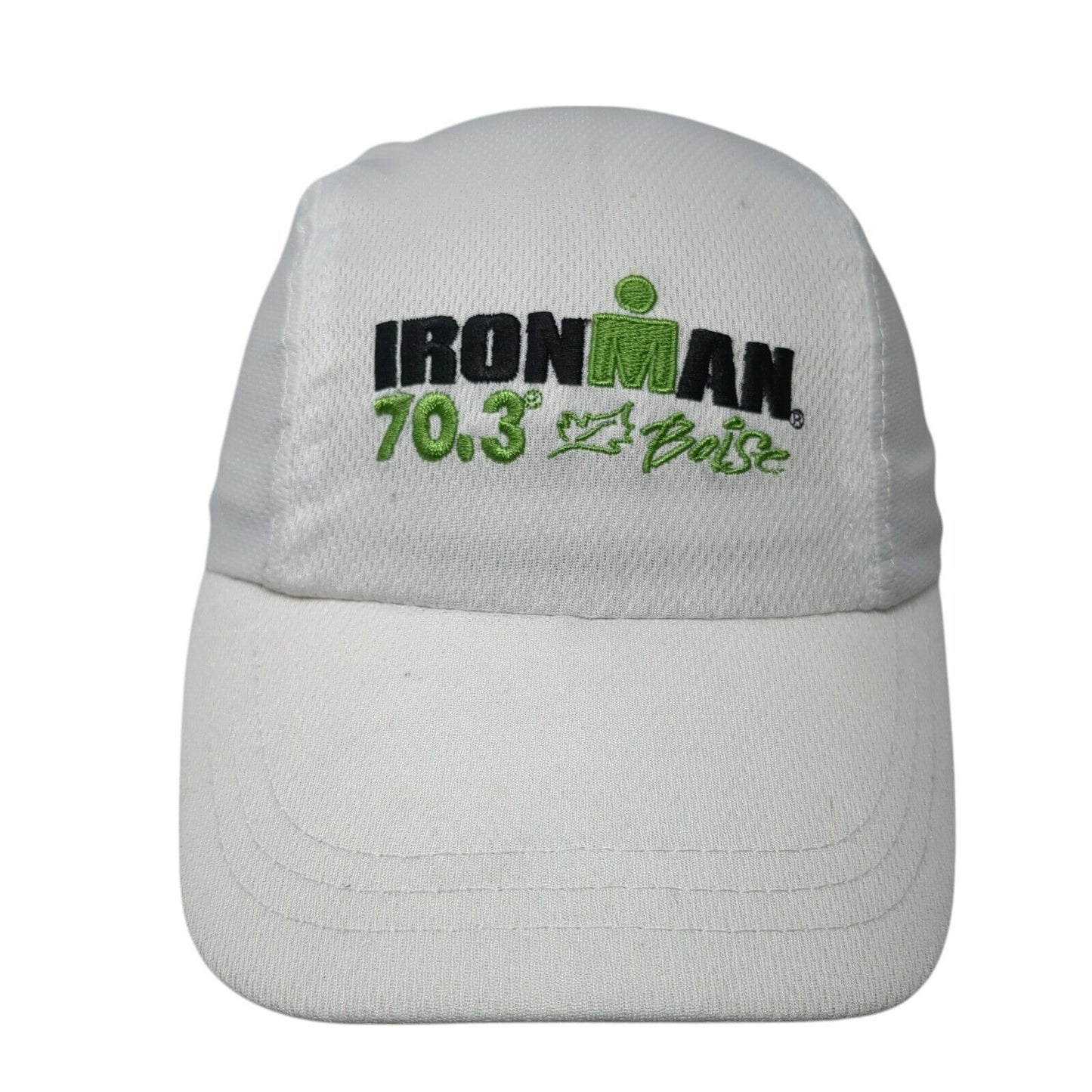 IRONMAN 70.3 Boise Strapback Hat White One Size Embroidered Headsweats