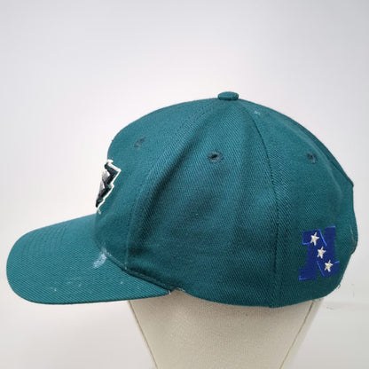 Annco Philadelphia Eagles NFL Snapback Green White NFC Side Patch Hat Vintage