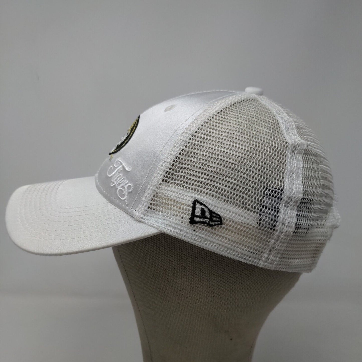 New Era Women's Snapback Mesh Back Hat White Embroidered Tigers Logo