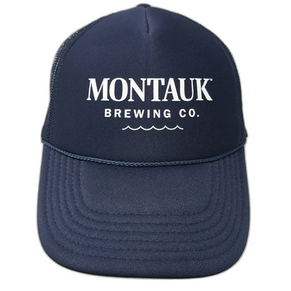 Otto Trucker Hat Blue One Size Montauk Brewing Co Mesh Rope Snapback Beer NY