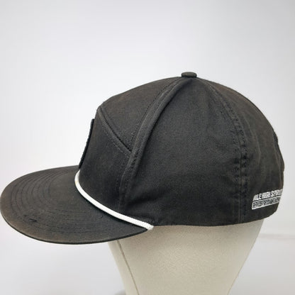 Mile High Spirits Fireside Bourbon Black Baseball Cap One Size Snapback Rope Hat