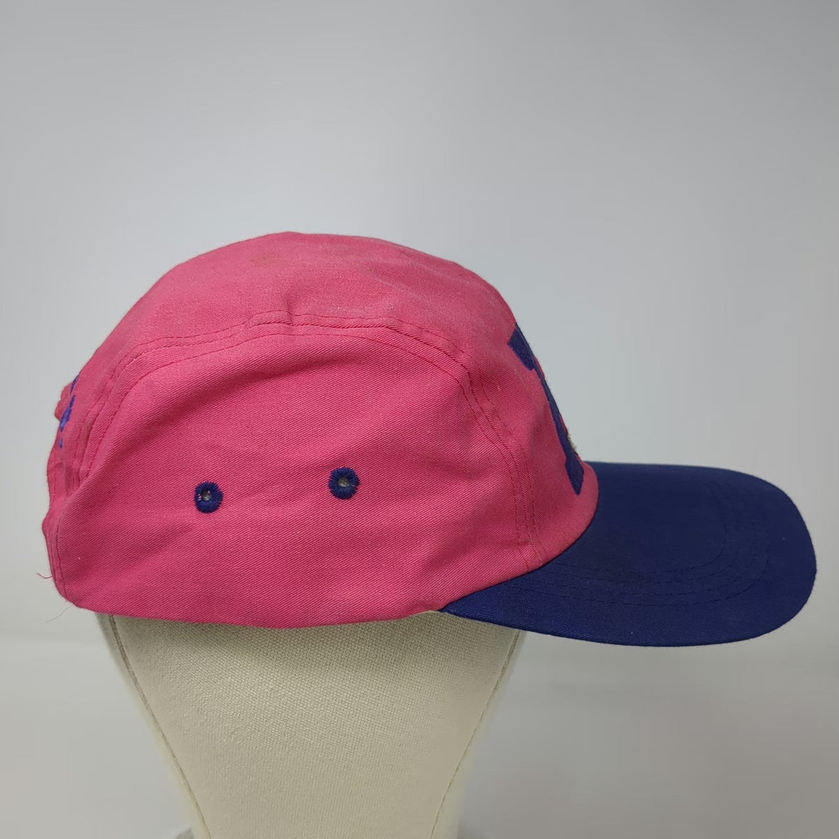 The Flintstones Pebbles Bedrock U Hat Snapback Pink Blue One Size 5 Panel