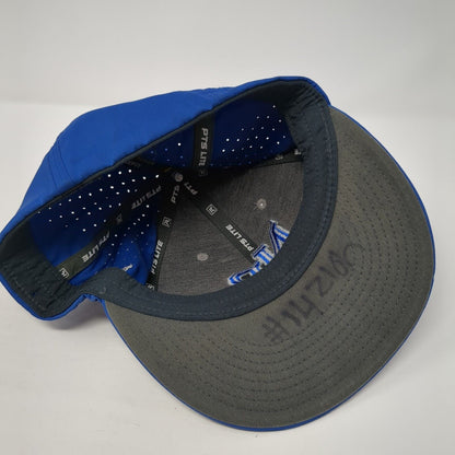 NB Fitted Hat Multi S-M Embroidered Colorblock Laser Cut Richardson