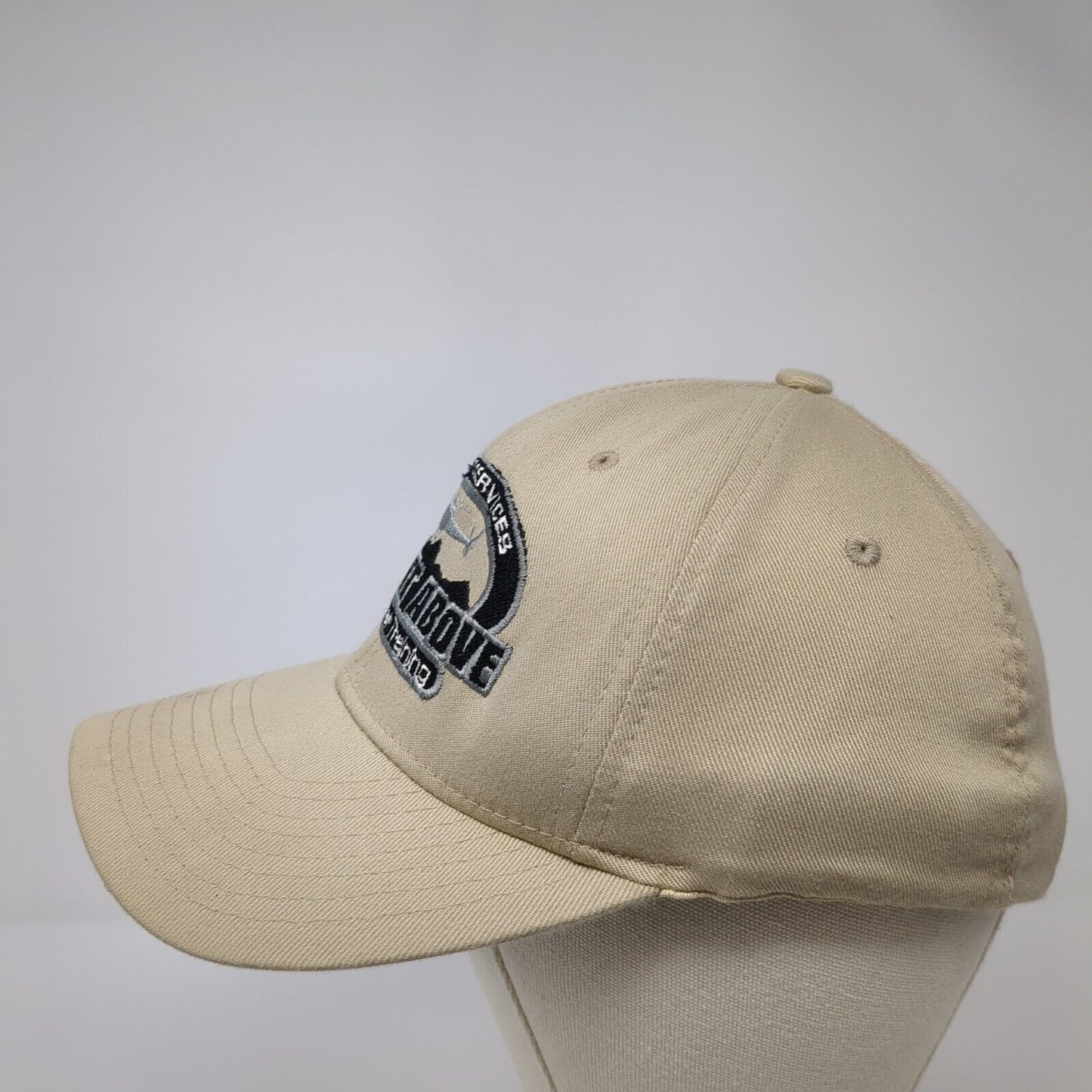 Flight Services A Flight Above Helicopter Training Fitted Hat Tan S/M Flexfit