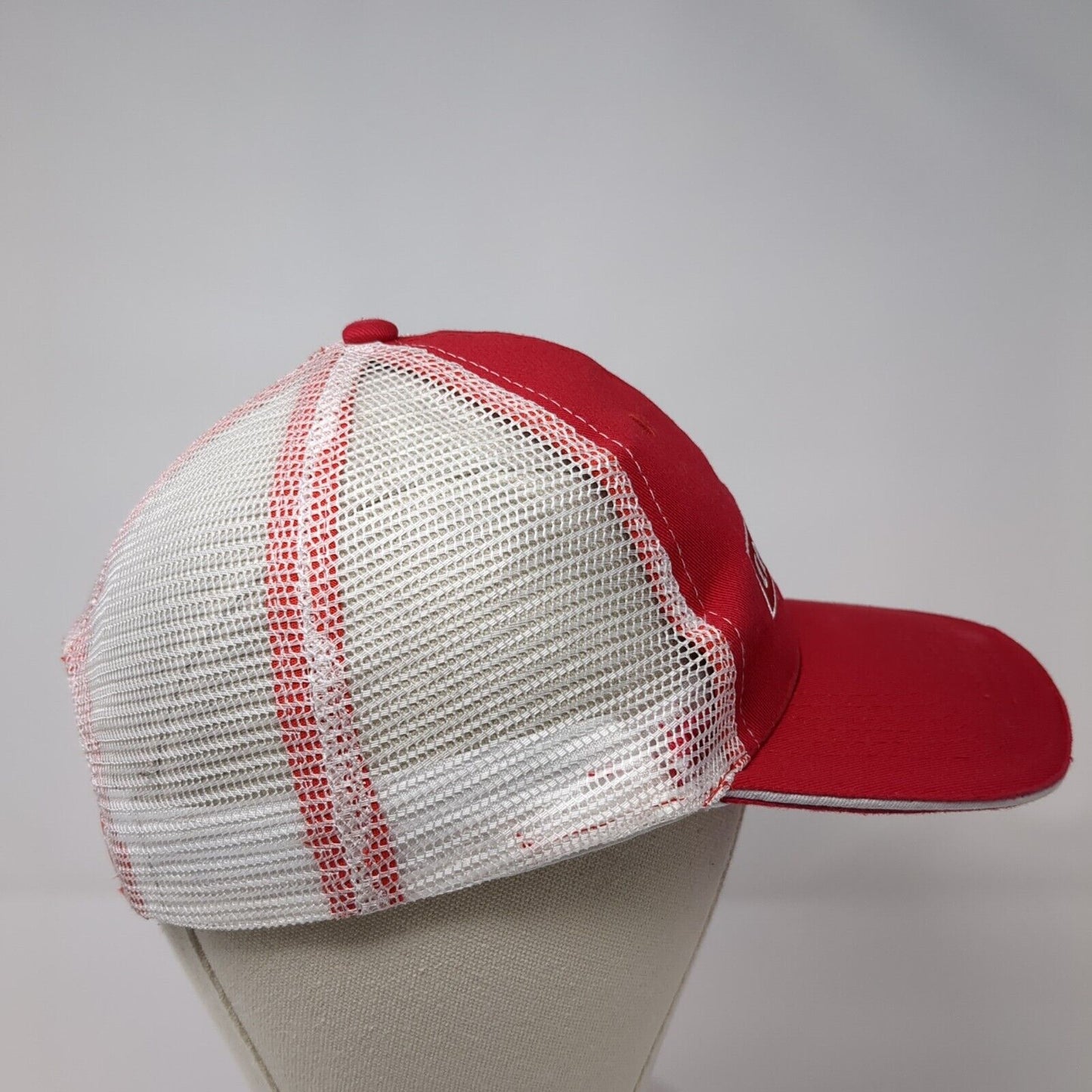 Craftsman ACE Snapback Trucker Hat Red One Size Adjustable Embroidered Mesh Back