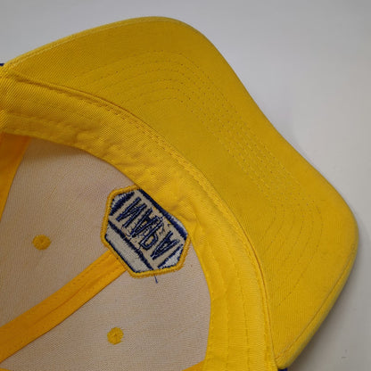 NAPA Baseball Cap Yellow OSFM Mesh Rope Strapback 100th Anniversary patch Hat