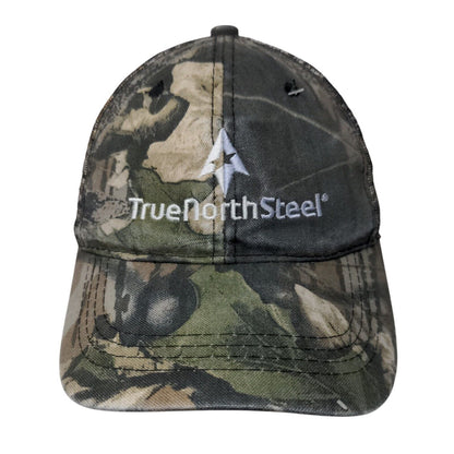 True North Steel Strapback Mesh Back Trucker Hat Camo Adult Outdoor Cap