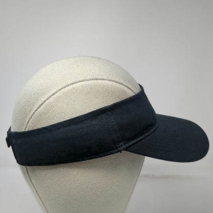 Adidas Visor Black One Size Embroidered Performance Logo Strapback Athletic Hat