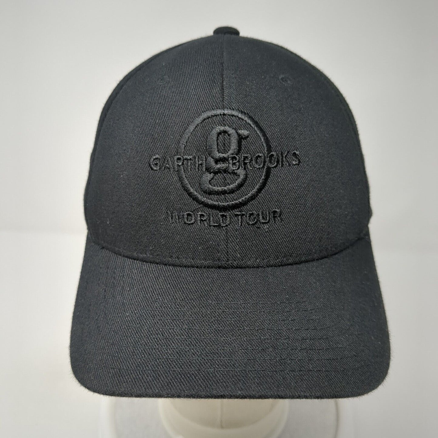 Garth Brooks World Tour Strapback Hat Black OS Adjustable 110 Flexfit Yupoong