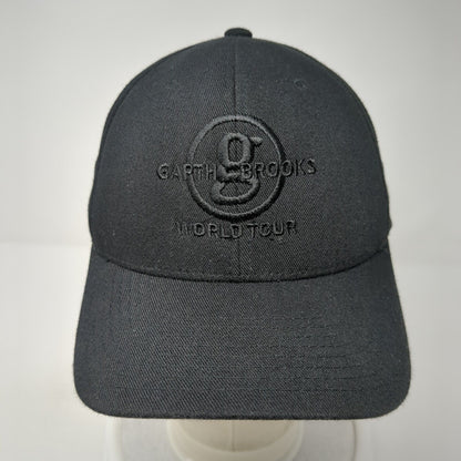 Garth Brooks World Tour Strapback Hat Black OS Adjustable 110 Flexfit Yupoong