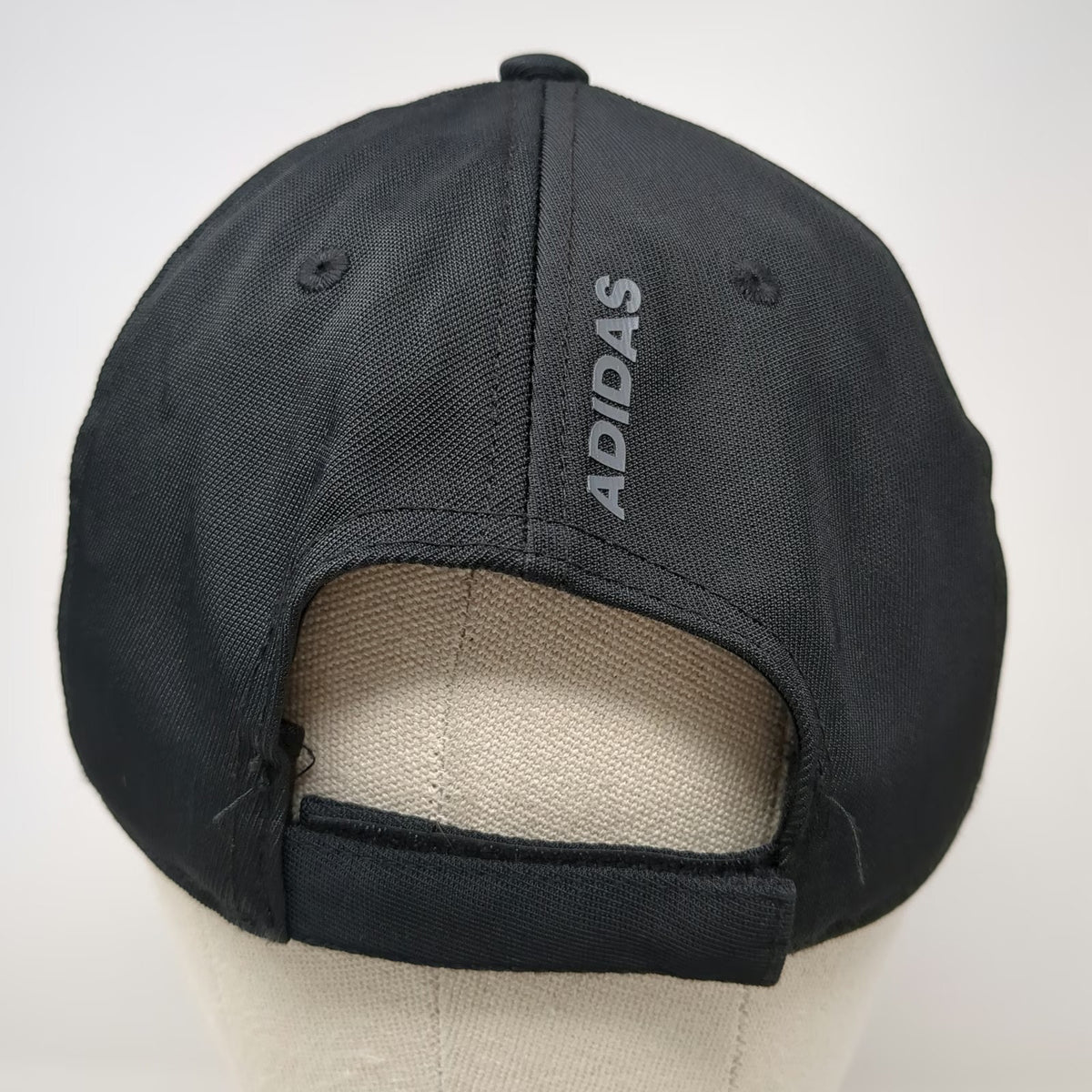 adidas Baseball Cap Black One Size Structured Performance Logo Adjustable Hat