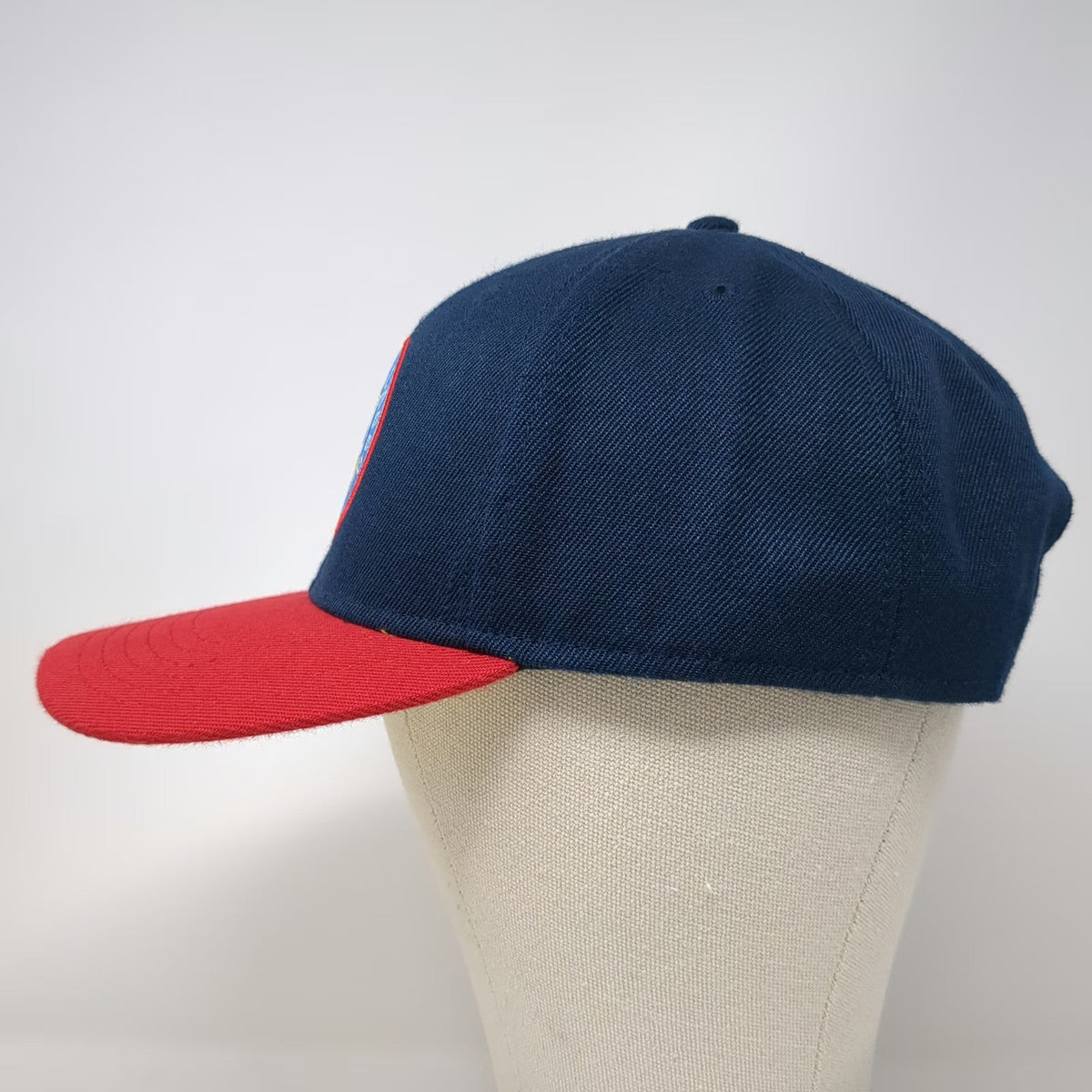 Ted Lasso Snapback Hat Blue Red One Size Believe Patch Yellow Underbrim Show