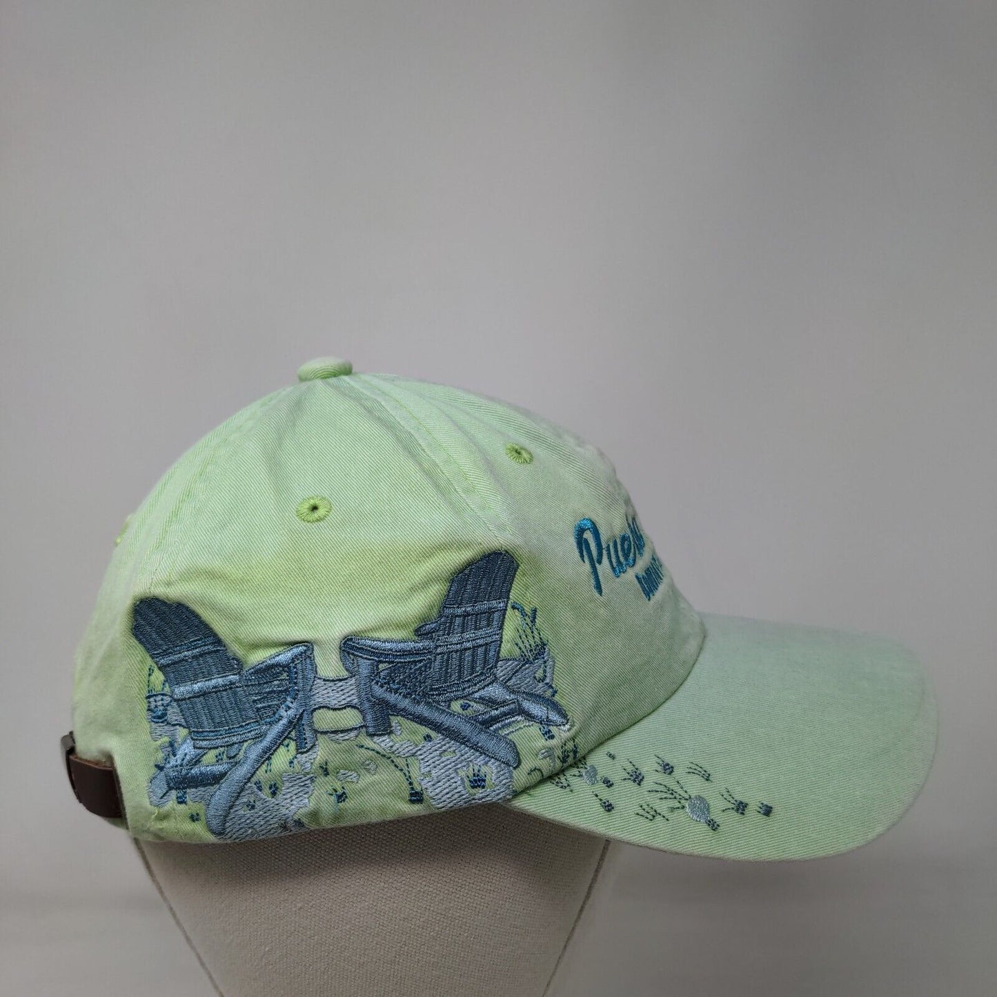 Puerto Plata Dominican Republic Slideback Hat Green One Size Adjustable RTG
