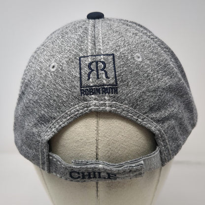 Robin Ruth Baseball Cap Gray Blue Chile Souvenir CL Patch Heathered One Size Hat