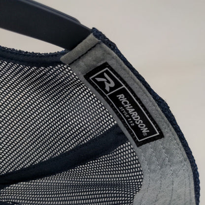 Richardson Snapback Trucker Hat Multi One Size Embroidered Colorblock