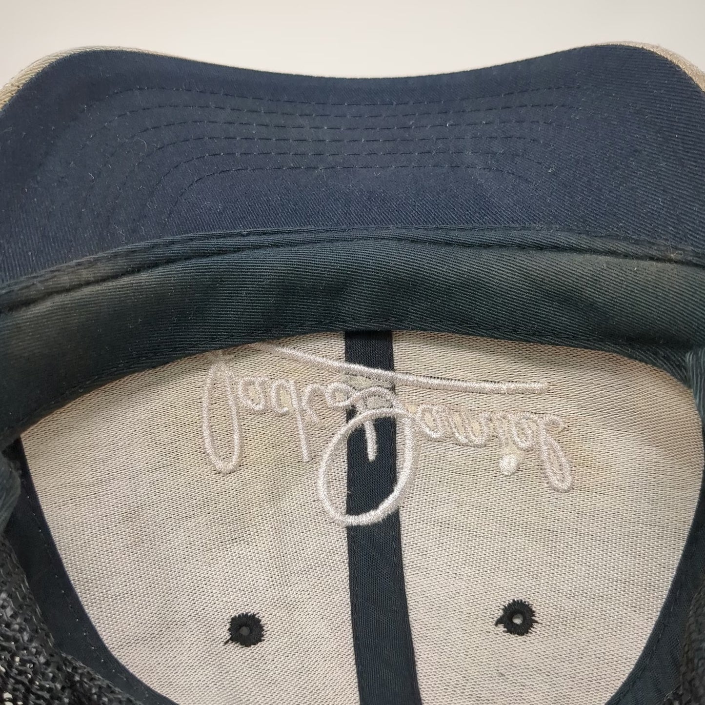 Jack Daniel's Trucker Hat Blue One Size Mesh Back Snapback Embroidered Logo