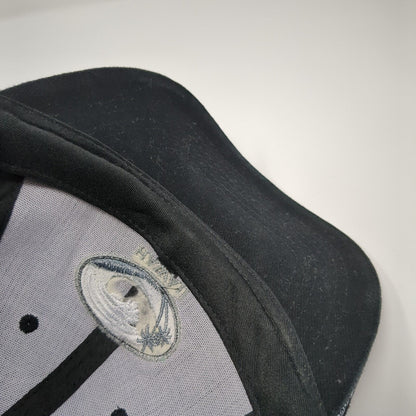 Hawaii Wave Palm Trees Strapback Hat Black One Size Adjustable 6 Panel