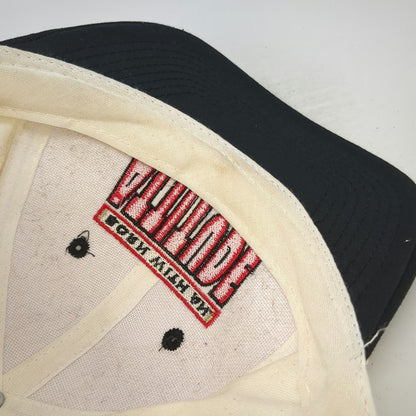Sportcap Snapback Hat Beige One Size Born With An Attitude Two Tone Black Red