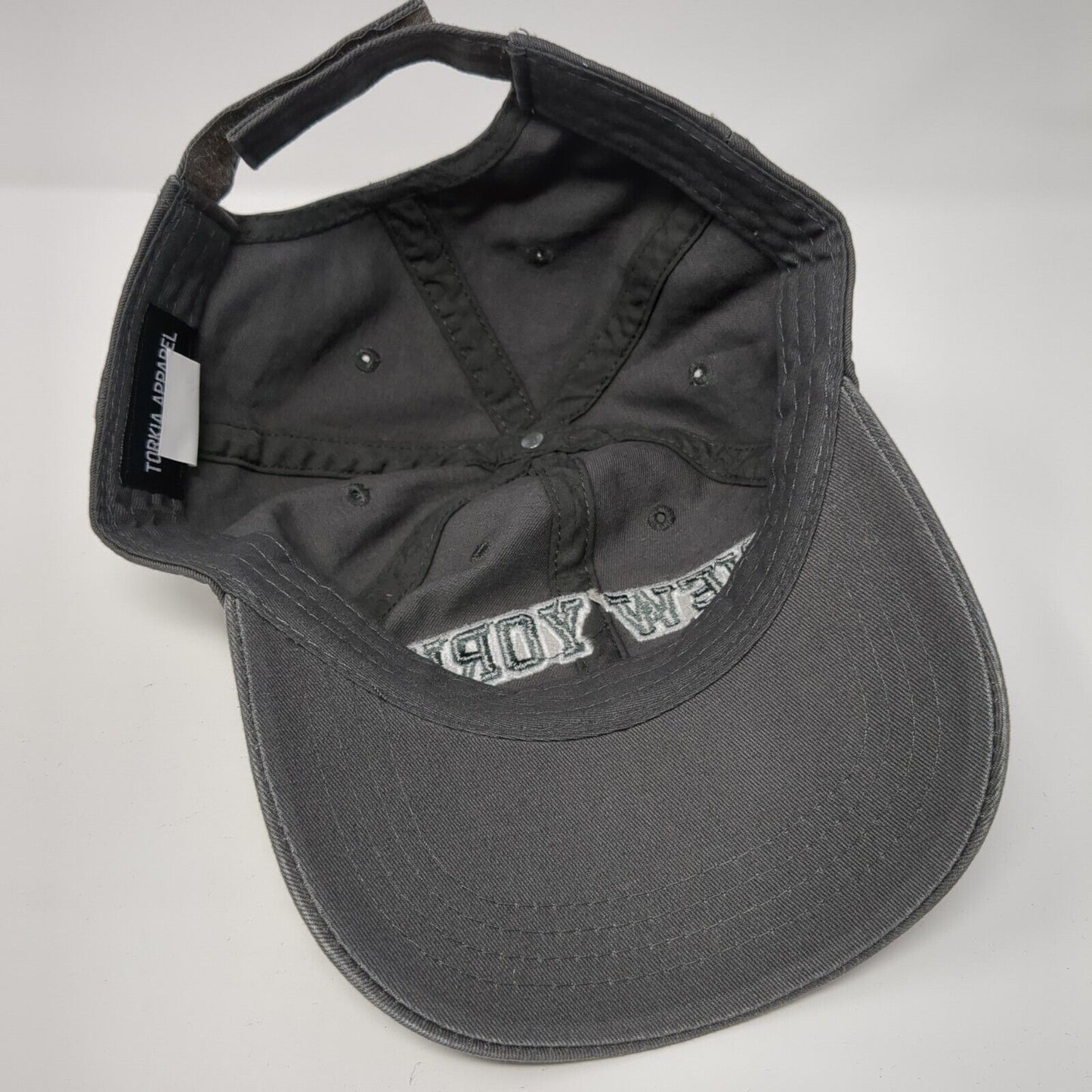 New York Est. 1664 Strapback Hat Gray One Size Adjustable Torkia Apparel