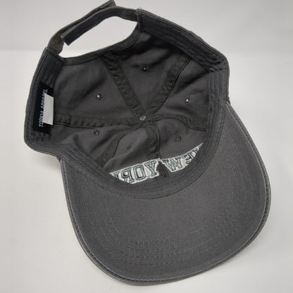 New York Est. 1664 Strapback Hat Gray One Size Adjustable Torkia Apparel