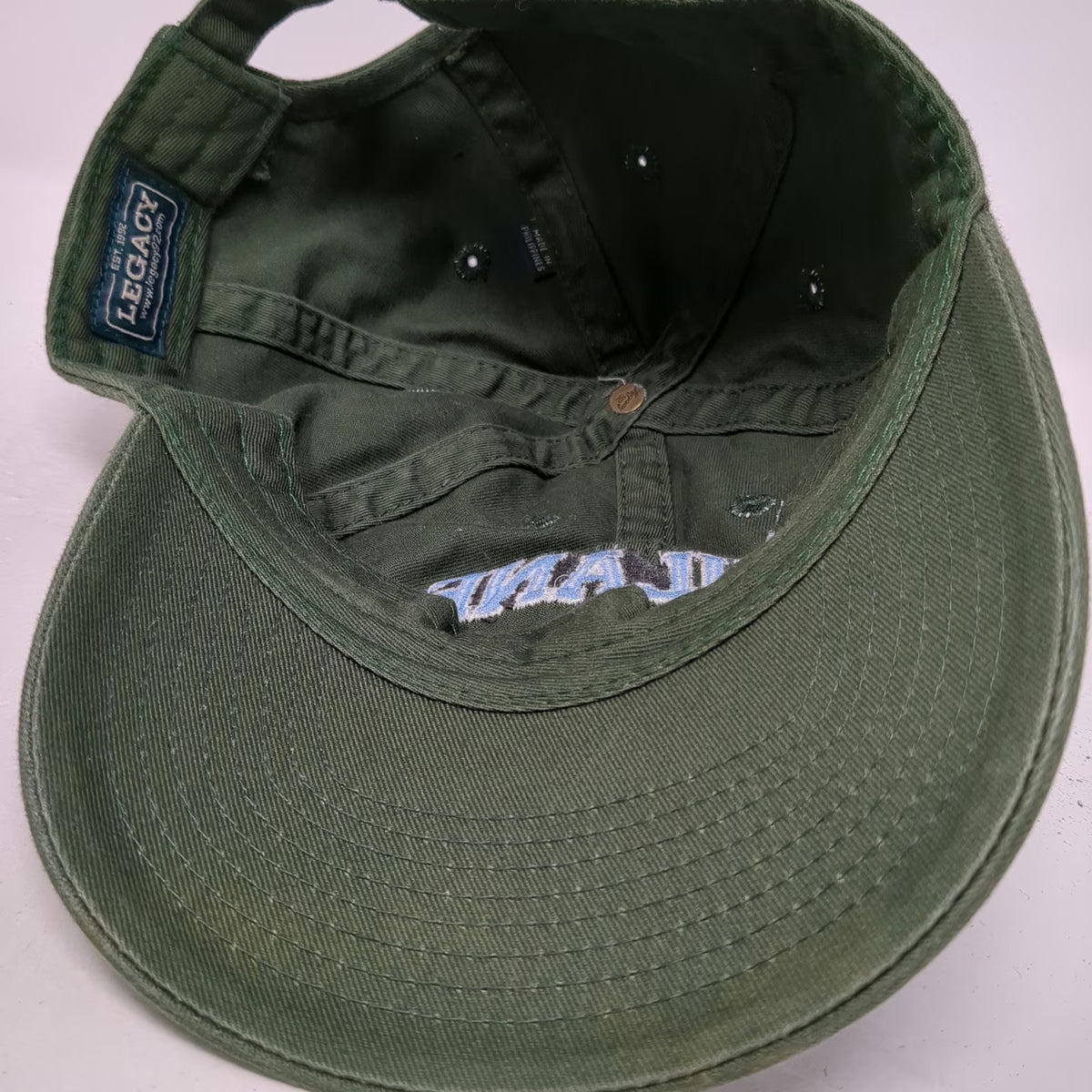 Legacy Baseball Cap Green One Size Tulane University Fleur-de-lis Slideback Hat