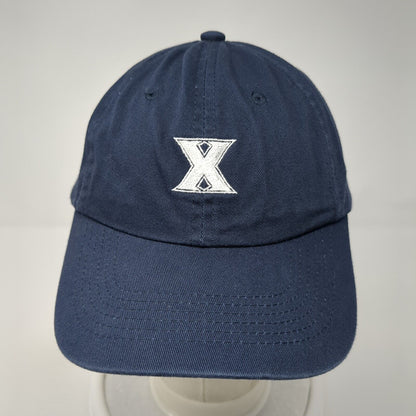 Letter X Strapback Hat Blue One Size Adjustable Outdoor Cap 6 Panel