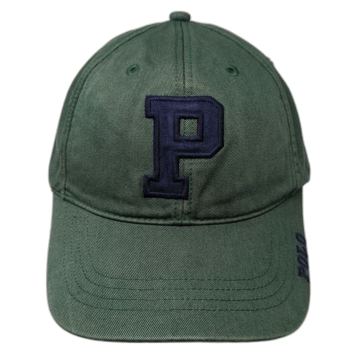 Ralph Lauren Polo Sport Baseball Cap Green One Size Varsity P Strapback Hat