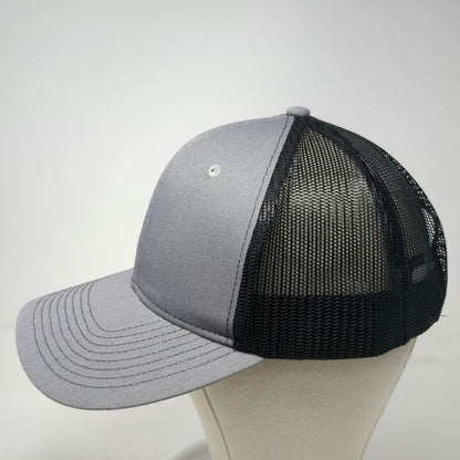 Port Authority Trucker Hat Gray One Size Mesh Snapback Blank Adjustable Curved