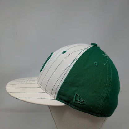 Boston Red Sox Fitted Hat Green White 7 3/8 Pinstripe New Era 59Fifty MLB