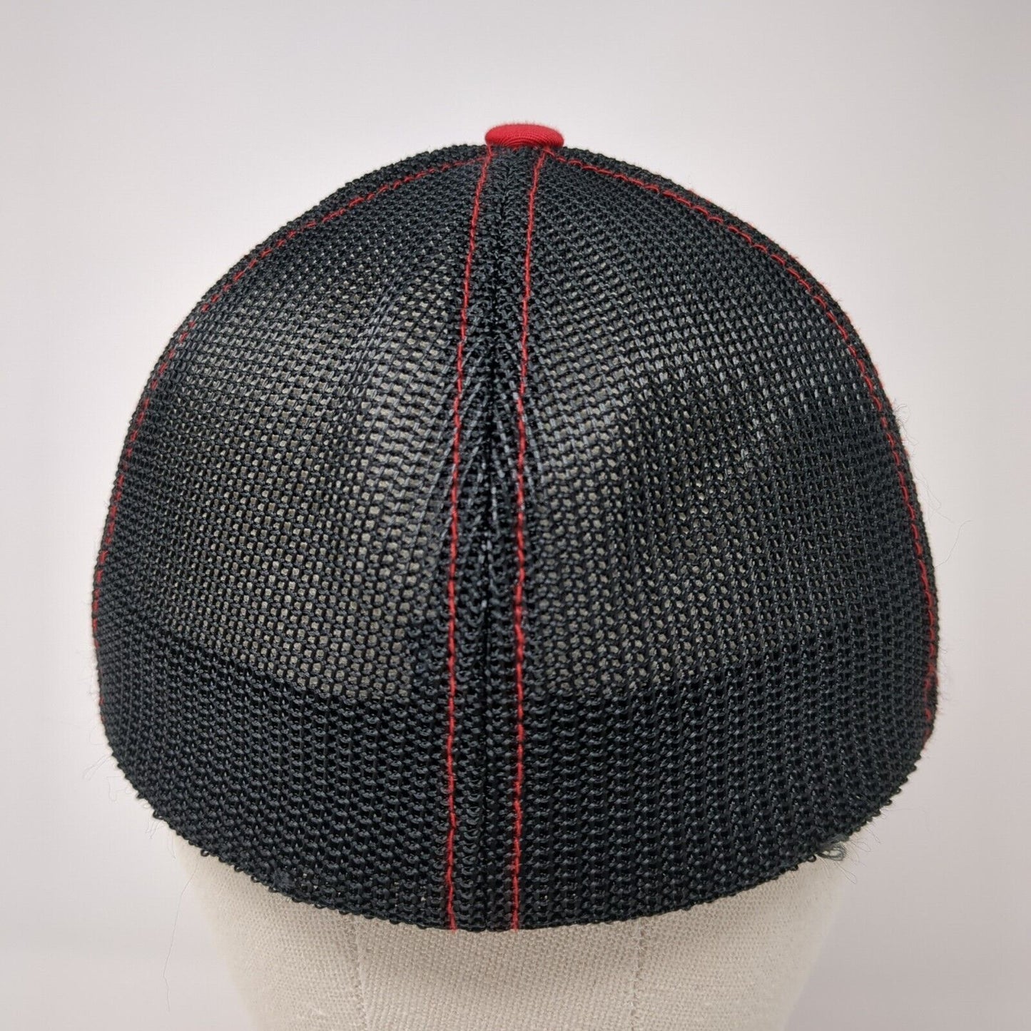 Elite Fitted Trucker Hat Red S/M Flexfit Lightweight Mesh Back Richardson