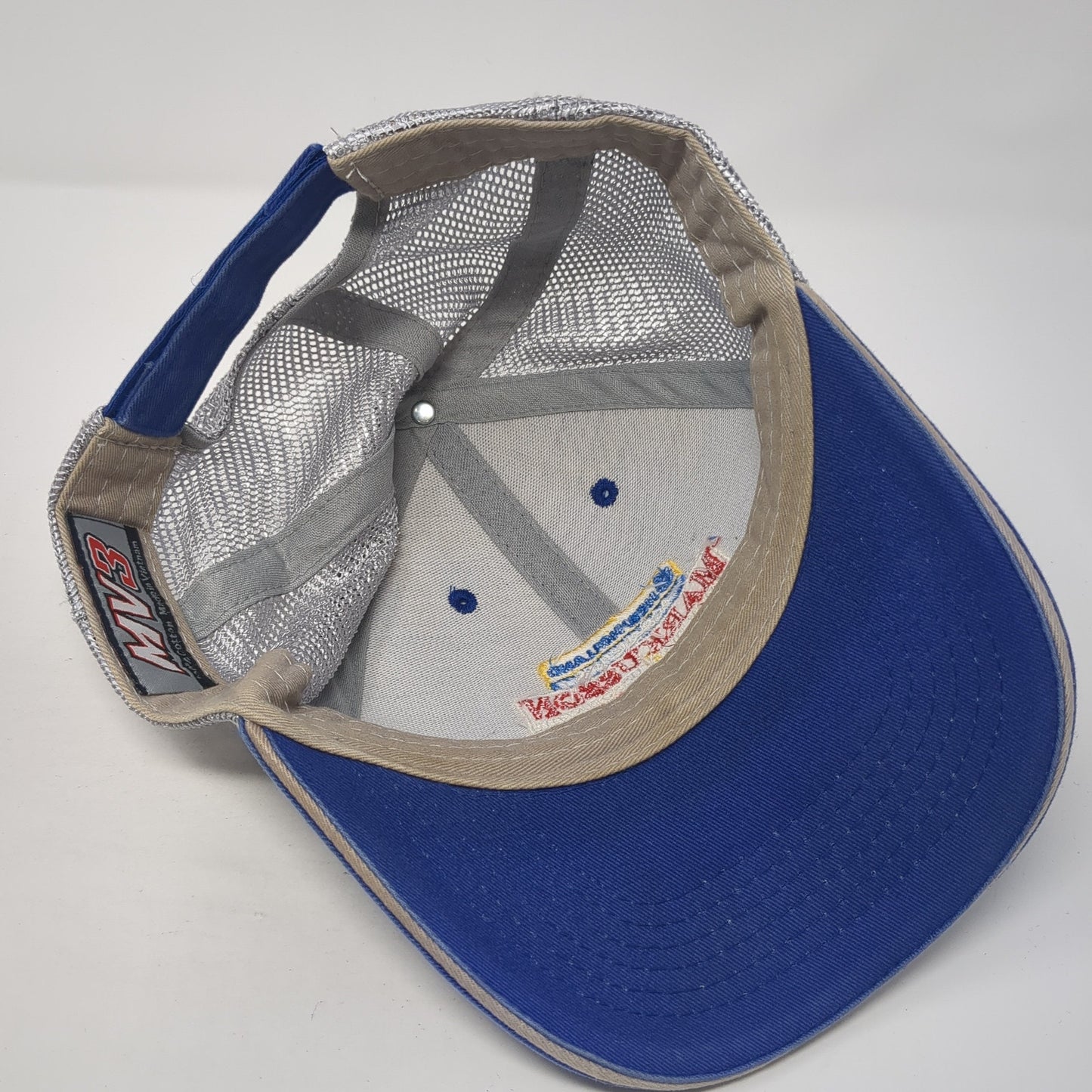 New Holland Agriculture Markusson Country Trucker Hat Blue OS Mesh Back MV3