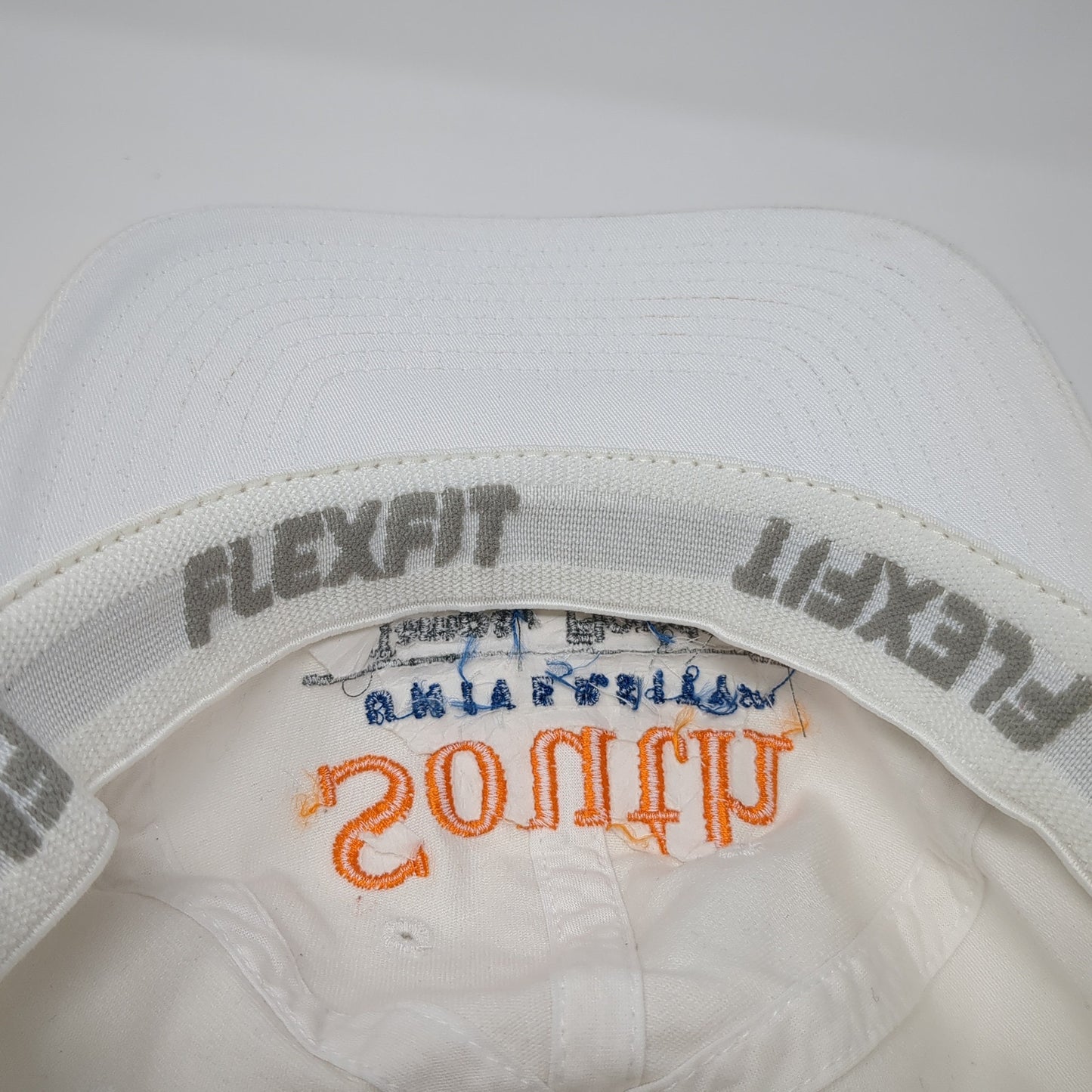 South University Tampa Florida Fitted Baseball Cap White XL Flexfit Yupoong