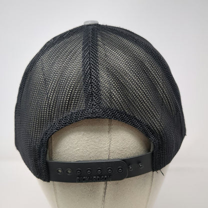 Richardson Trucker Hat Gray Black One Size Bulls Head Public House Snapback