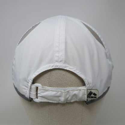 RBX Baseball Cap White Gray One Size Performance Mesh Vents Adjustable Hat