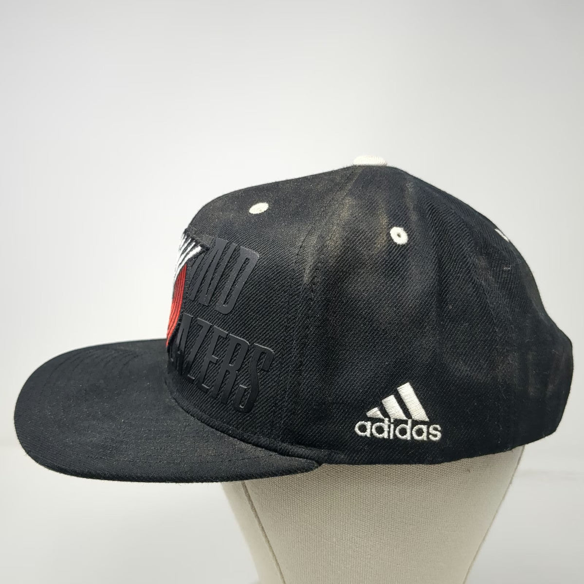 Adidas NBA Portland Trail Blazers Snapback Hat Black One Size Draft Cap OSFM