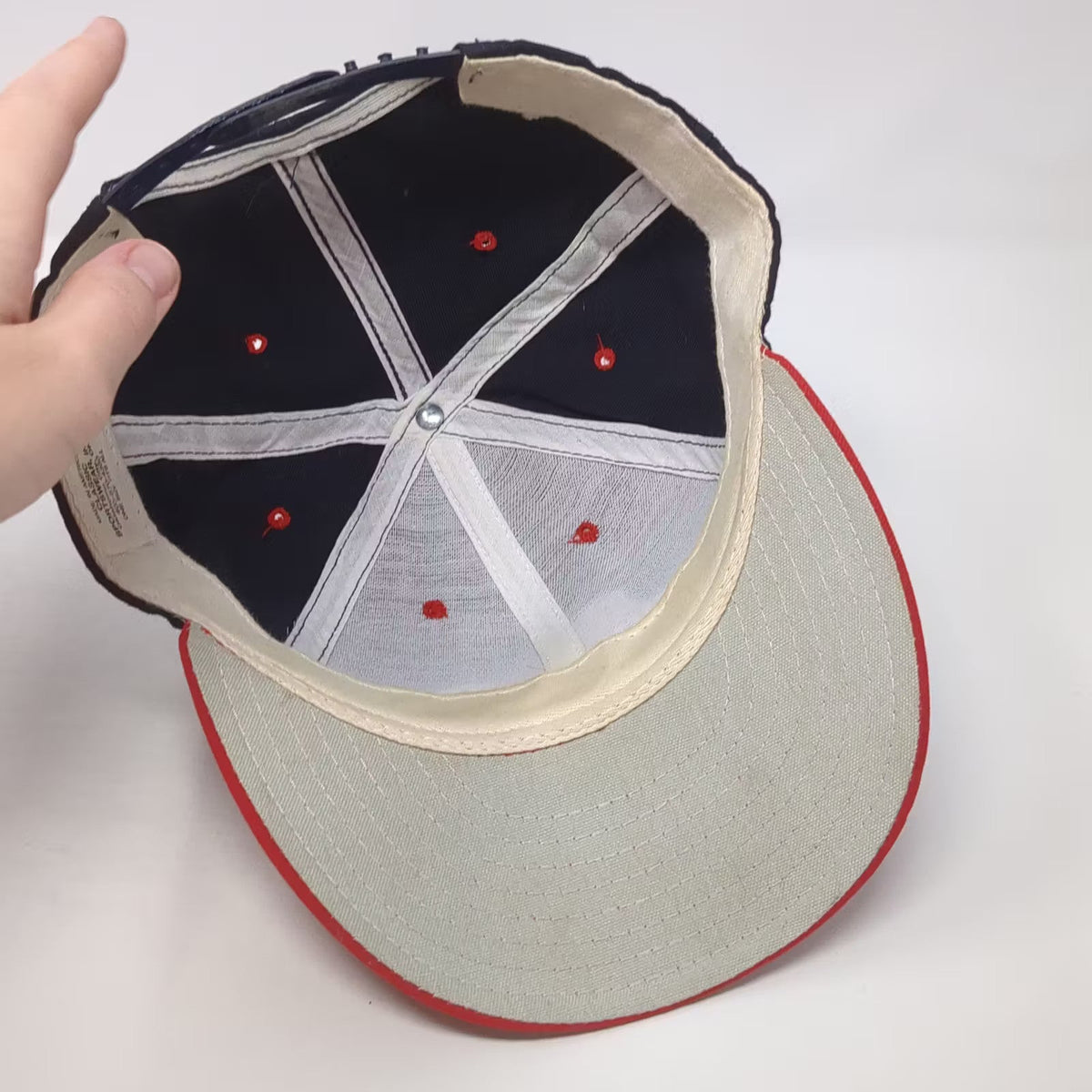 Chaminade Classic Sportswear Snapback Hat Blue Red OSFA USA Adjustable Vintage