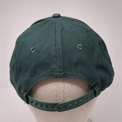San Antonio Snapback Hat Green One Size Adjustable Embroidered 6 Panel