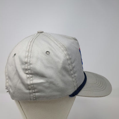 5 Panel Gray Hat One Size XL Transportation Trucking Rope Snapback Made in USA