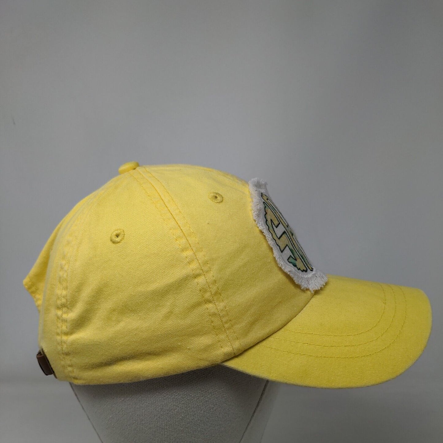 SRK Patch Slideback Hat Yellow One Size Adjustable Leather Strap Adams