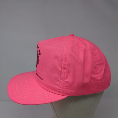 Tulsa OK '90 Police Snapback Hat Pink M/L Unysis Computer Systems