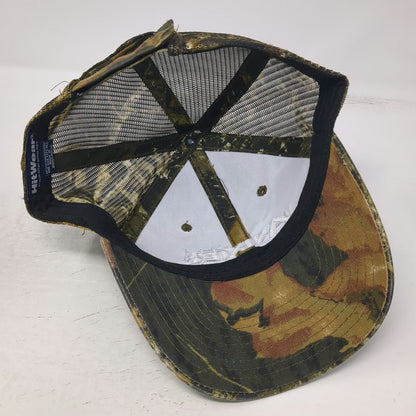 HitWear Baseball Cap Green One Size Camo Mesh Back Strapback Hat Anixter Logo