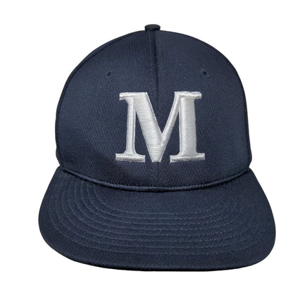 Letter M Cats Fitted Hat Blue L/XL Embroidered Richardson PTS40 Dryve