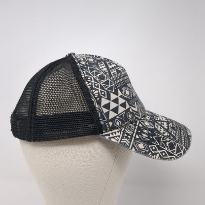 Billabong Snapback Mesh Back Trucker Hat Multi One Size Geo Tribal