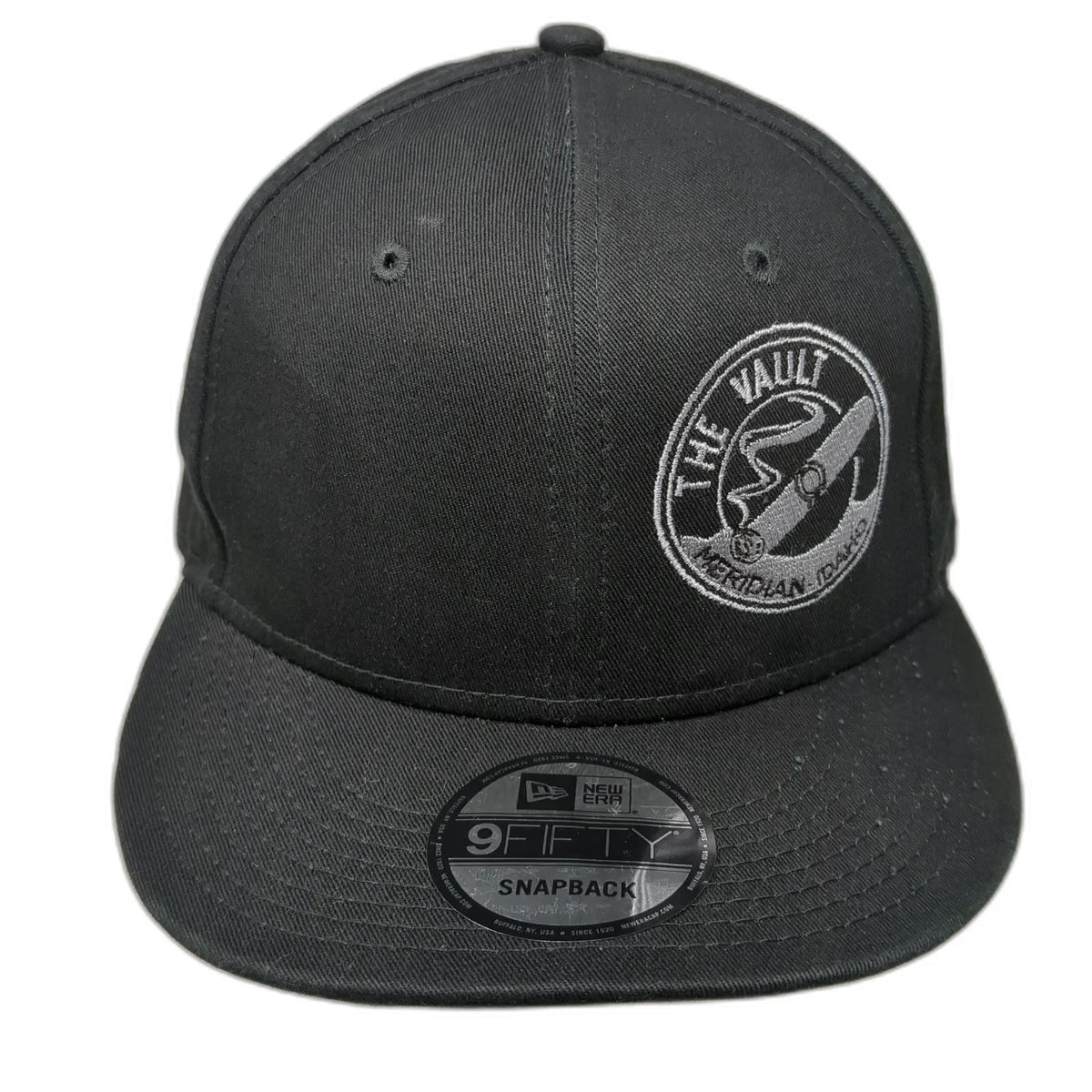 New Era Snapback Black One Size The Vault Meridian Idaho Cigar Graphic Logo Hat