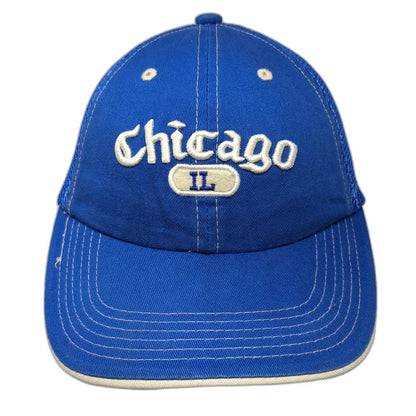 THVIS Baseball Cap Blue One Size Chicago IL Windy City Mesh Back Strapback Hat