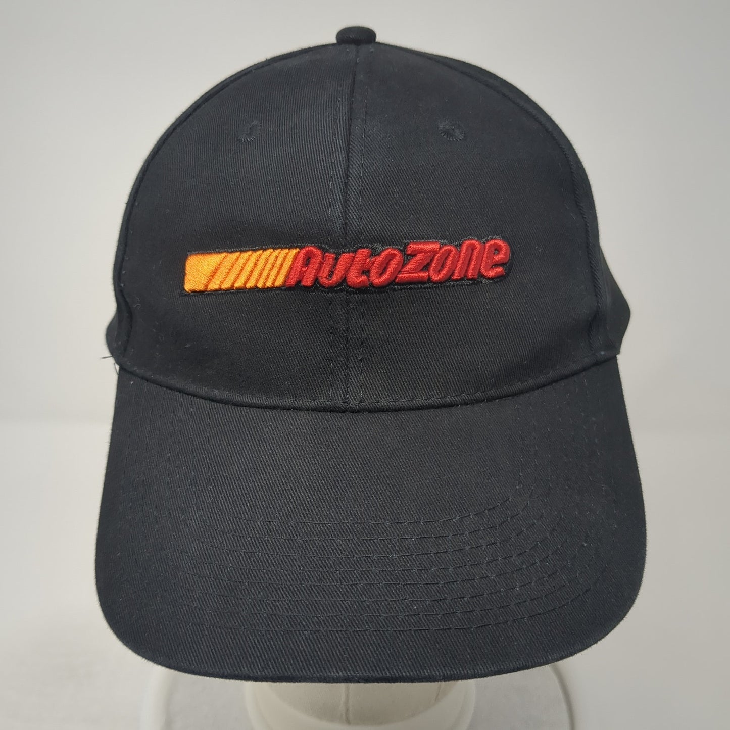 AutoZone Strapback Hat Black One Size Adjustable Embroidered 6 Panel