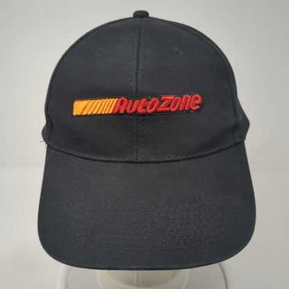 AutoZone Strapback Hat Black One Size Adjustable Embroidered 6 Panel